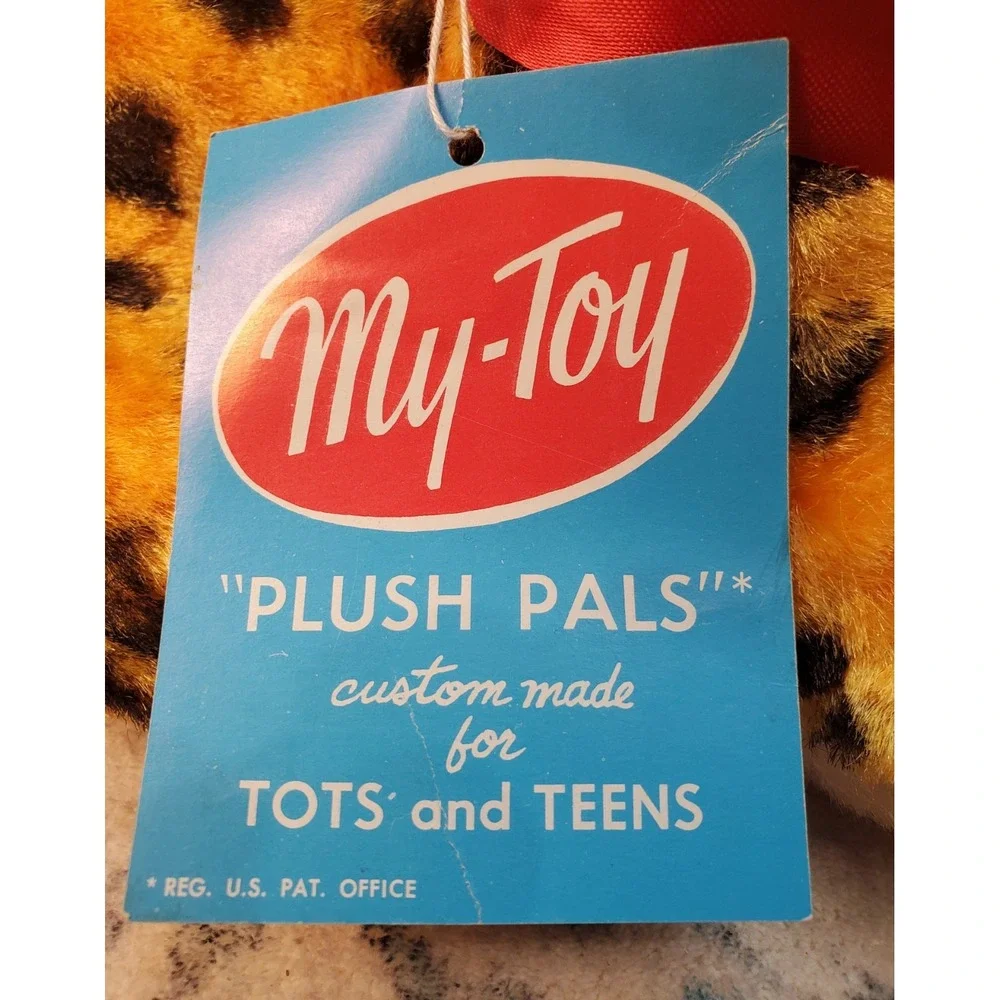 VINTAGE MY TOY‎ TIGER PLUSH CAT NOS W/TAGS